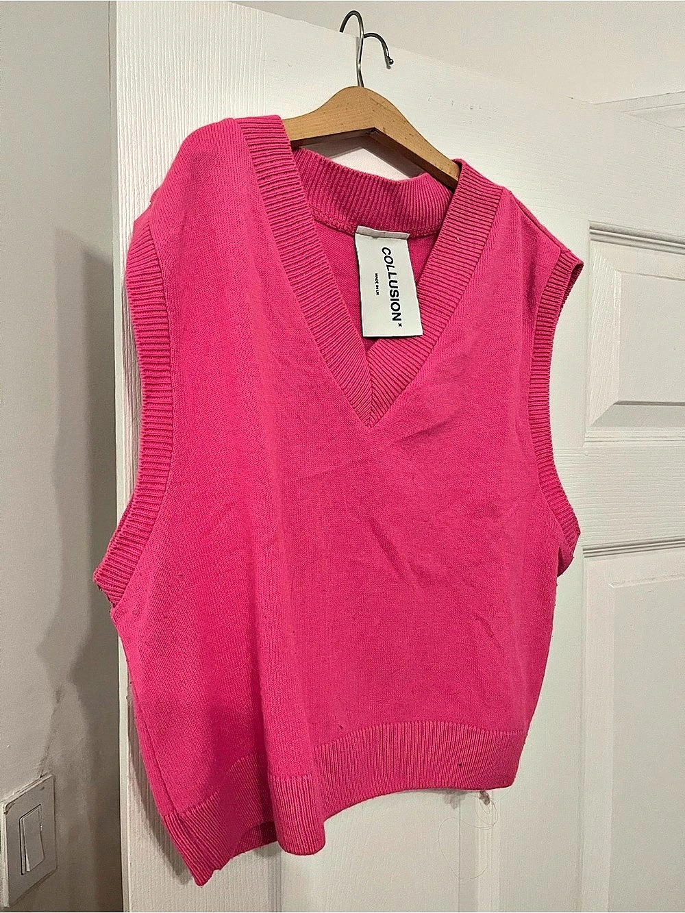 Collection Pink V-Neck Sweater Vest